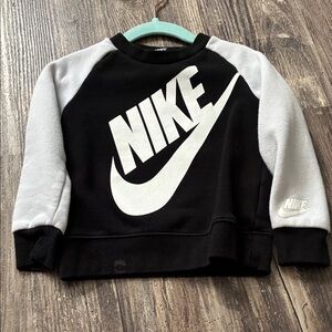 Nike Kids Black and White Logo Sweatshirt